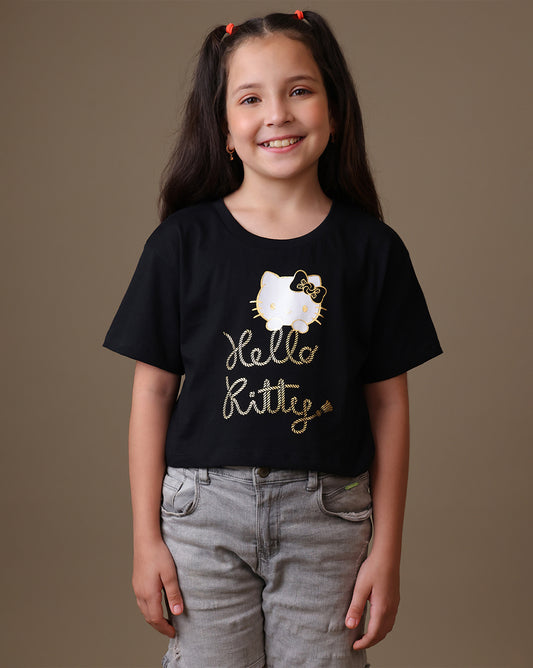 Hello Kitty  Boxy Fit Tshirt  Girls
