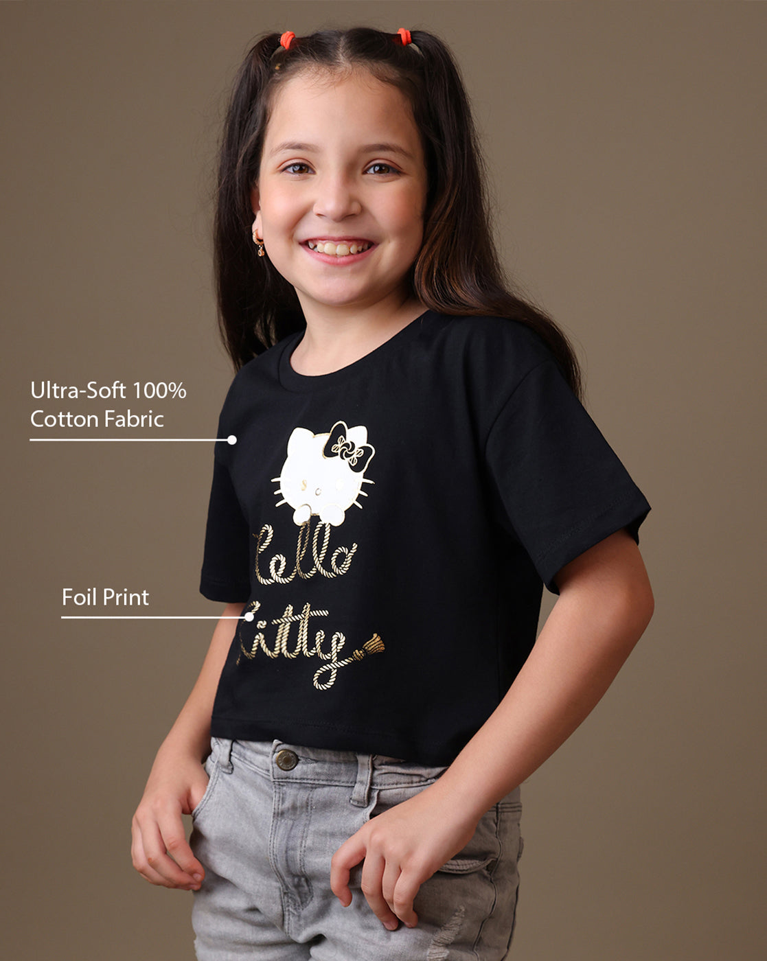 Hello Kitty  Boxy Fit Tshirt  Girls