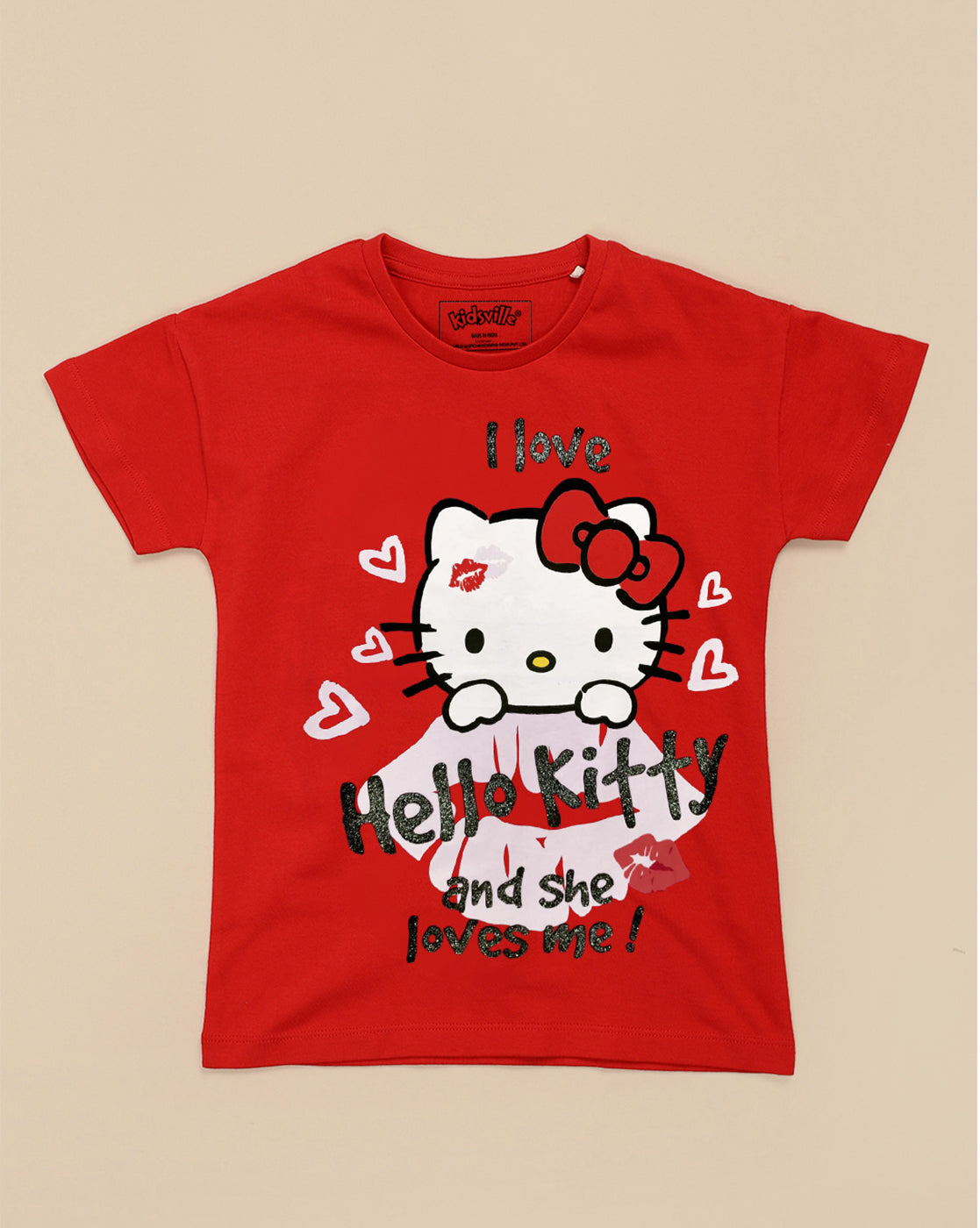 Hello Kitty Printed Relaxed Fit Tshirt For Girls