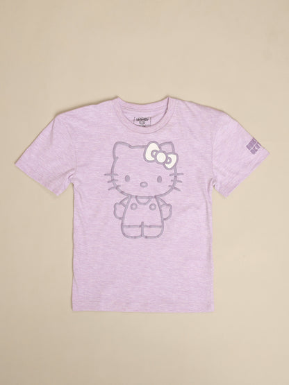 Hello Kitty Printed Regular Fit Tshirt For Girls