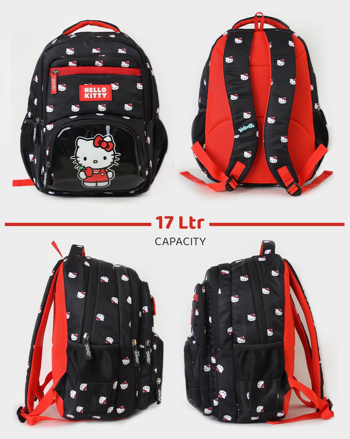 Sanrio Hello Kitty 17L Backpack for Kids Girls