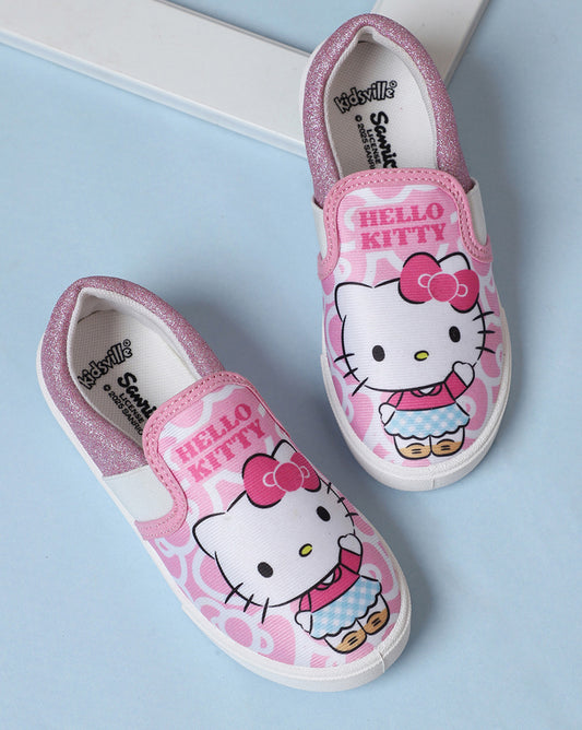Hello Kitty Printed Canvas Shoes For Kids Girls