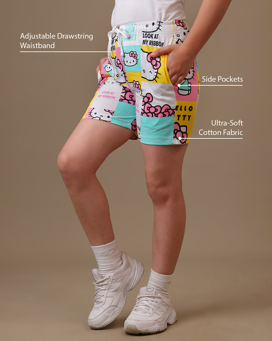 Hello Kitty  Relaxed Fit T-Shirt & Shorts Co-Ords Set  Kids Girls