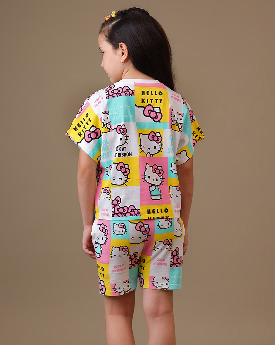 Hello Kitty  Relaxed Fit T-Shirt & Shorts Co-Ords Set  Kids Girls