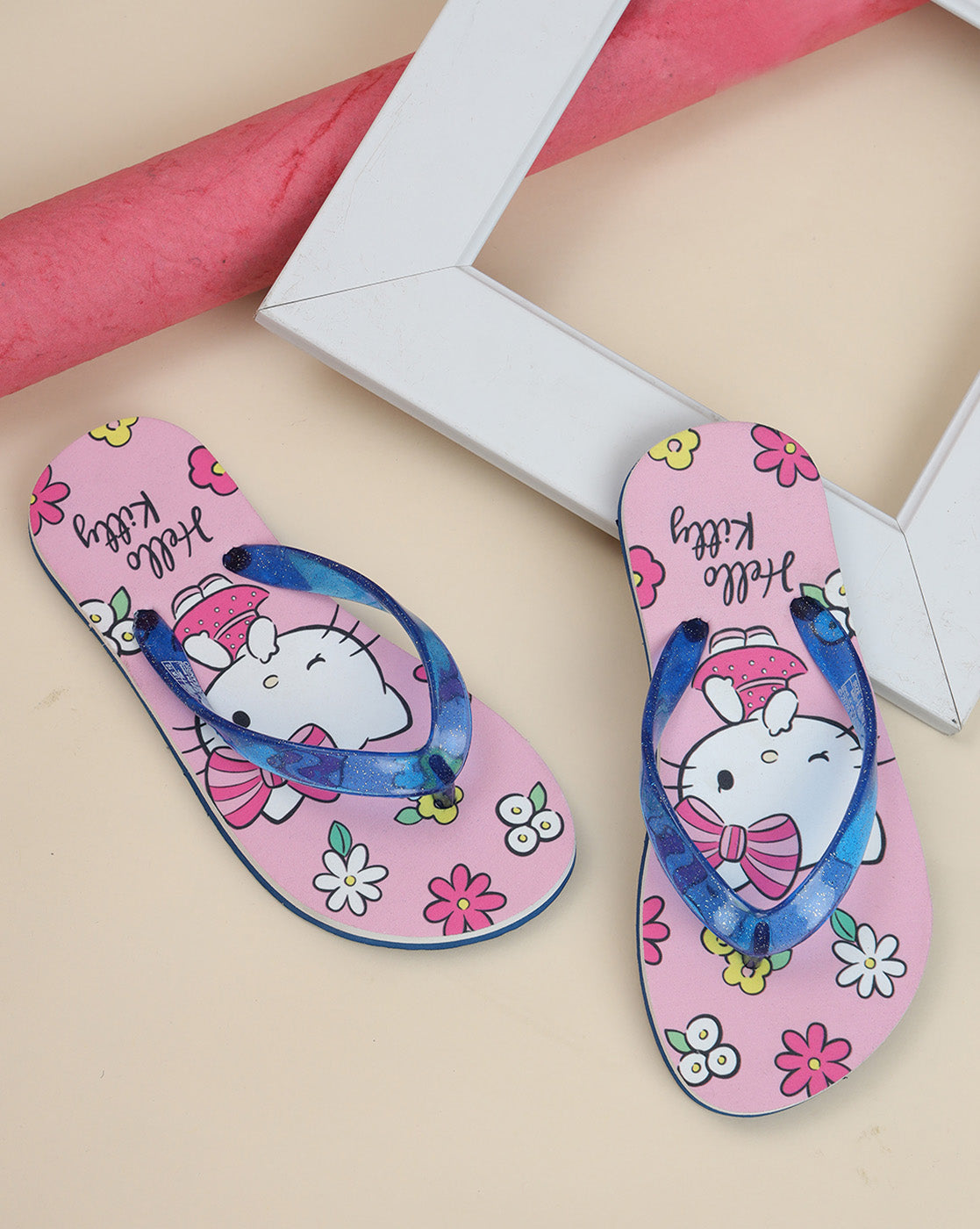 Hello Kitty Printed Flipflops for Girls
