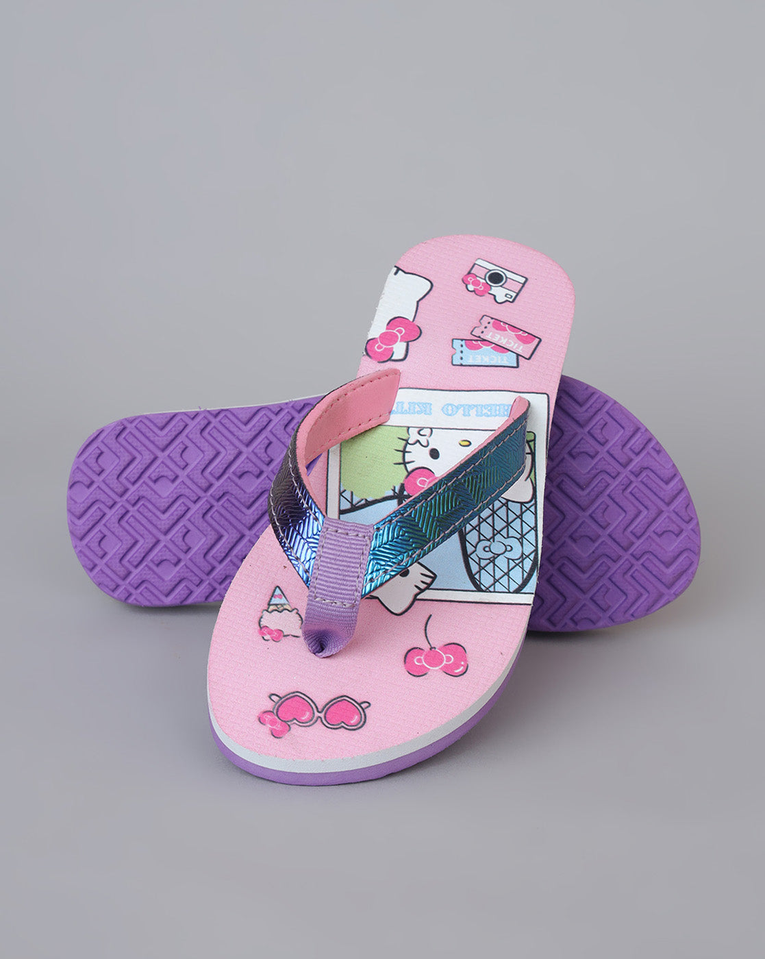 Hello Kitty Printed Flipflops for Girls