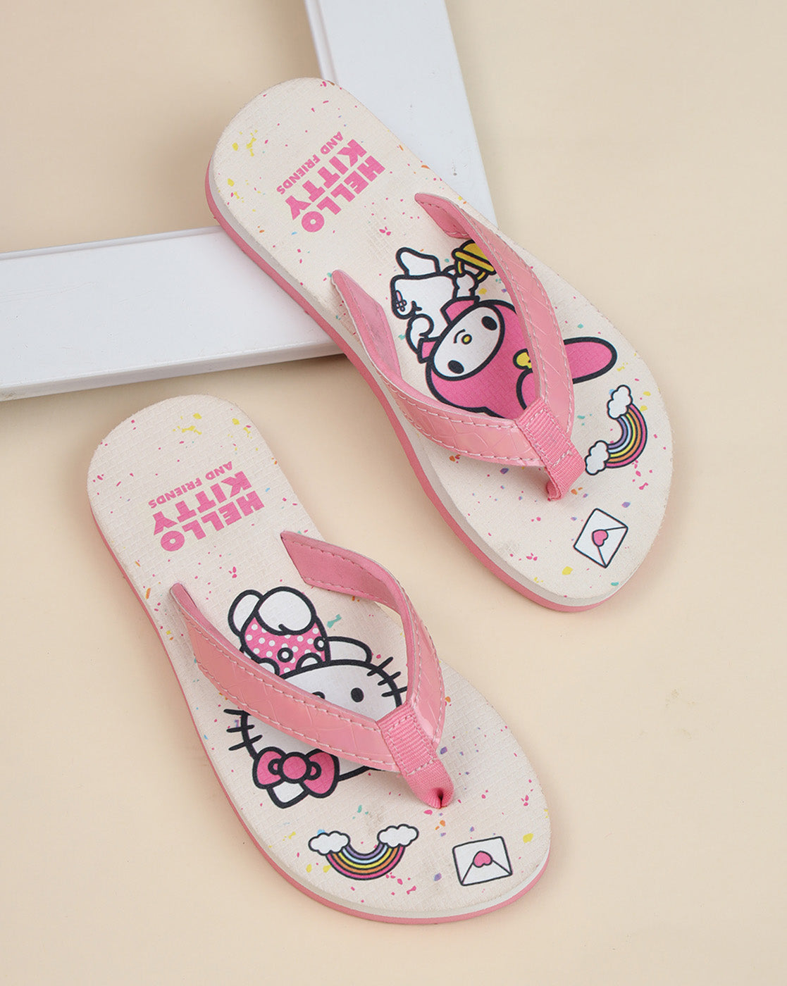 Hello Kitty Printed Flipflops for Girls