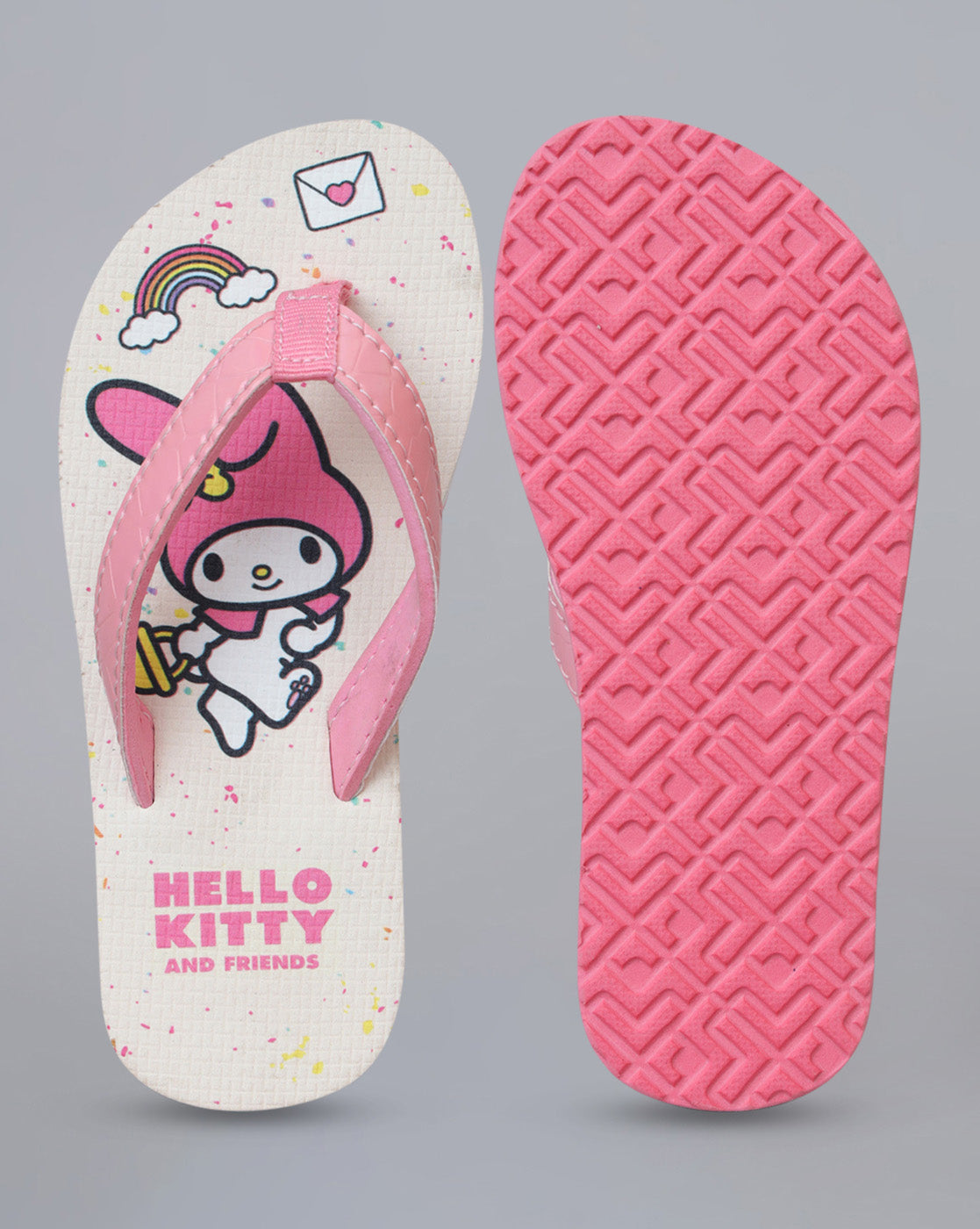 Hello Kitty Printed Flipflops for Girls