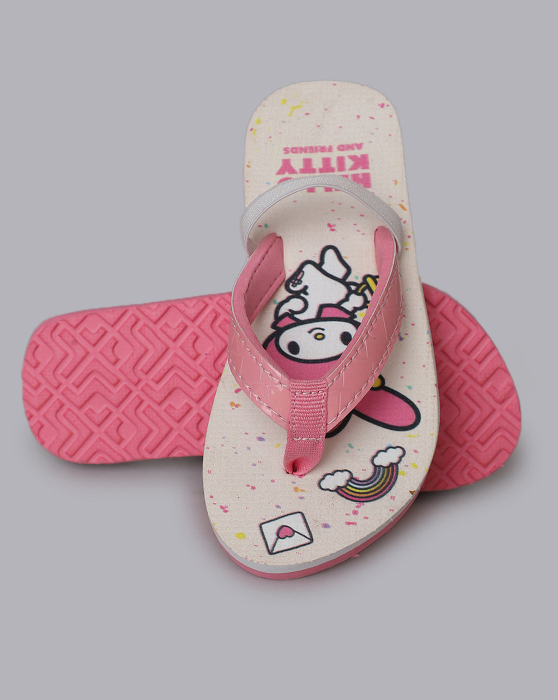 Hello Kitty Printed Flipflops for Girls