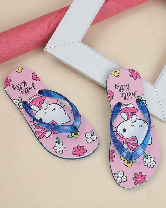 Hello Kitty Printed Flipflops for Girls