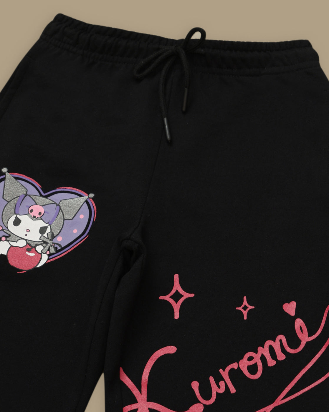 Hello Kitty Printed Straight Joggers For Girls