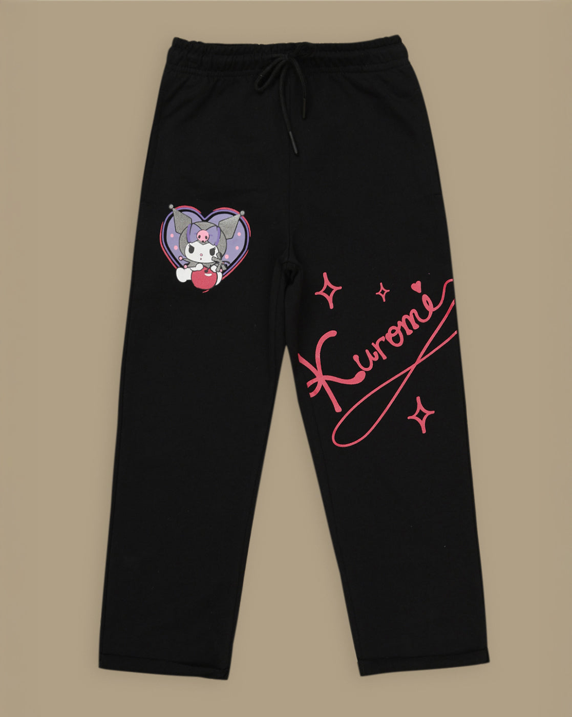 Hello Kitty Printed Straight Joggers For Girls