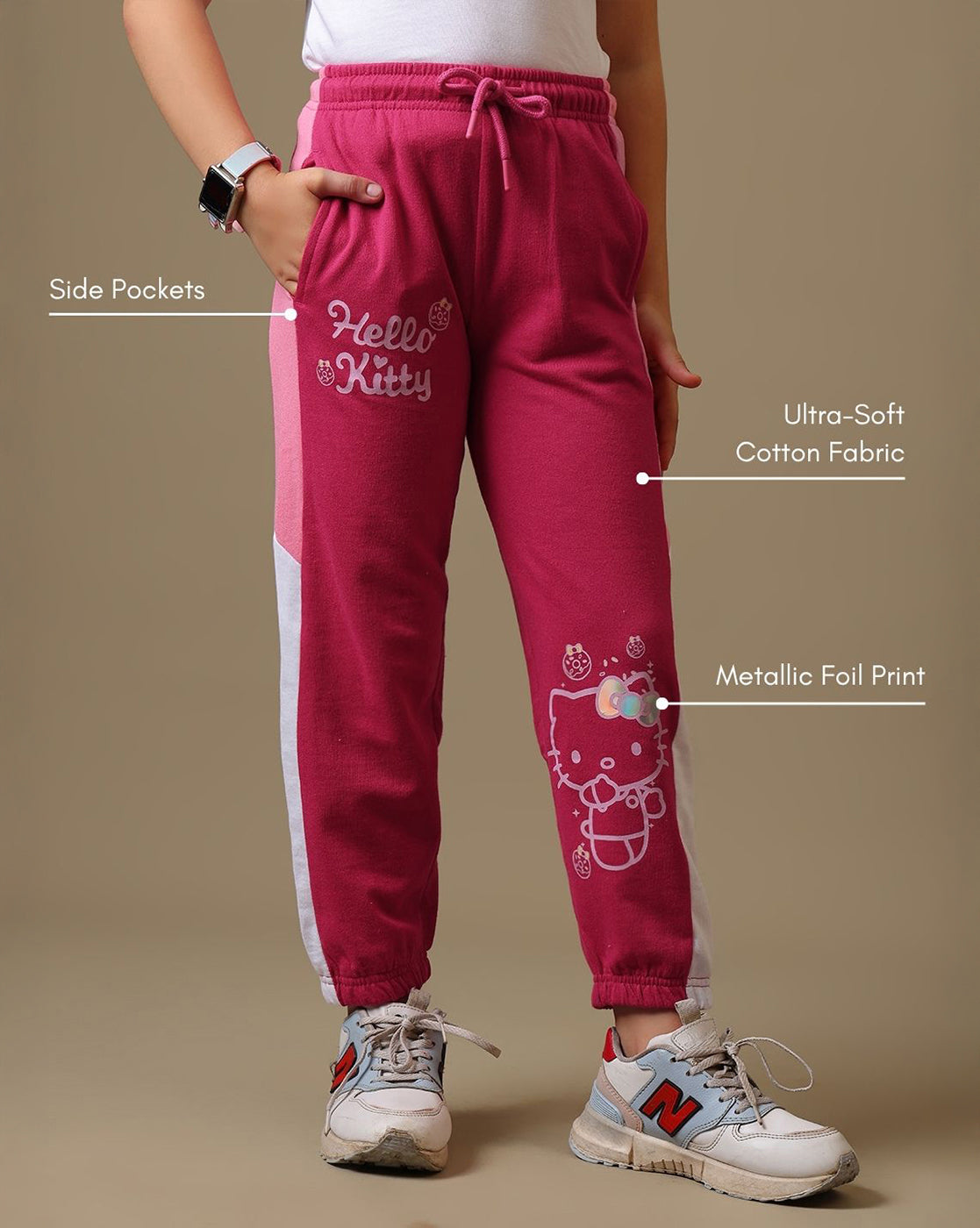 Hello Kitty Printed Regular Fit Jogger For Girls