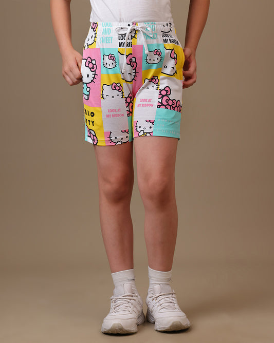 Hello Kitty  Regular Fit Shorts  Girls