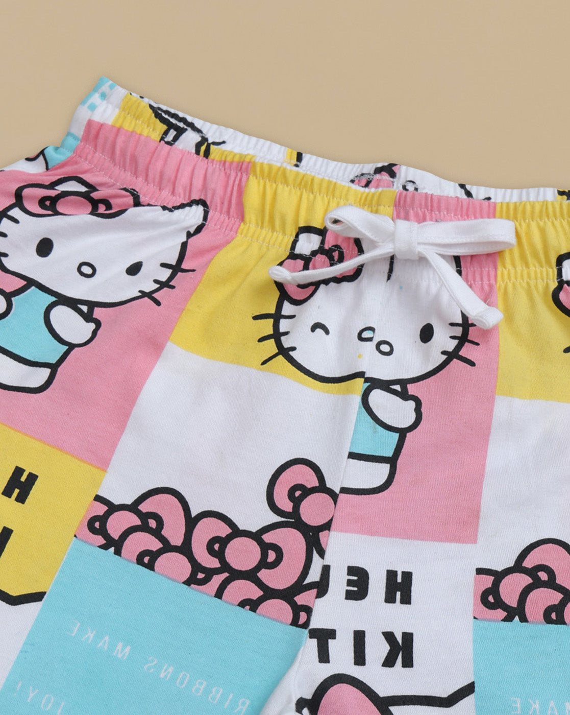 Hello Kitty Printed Regular Fit Shorts For Girls