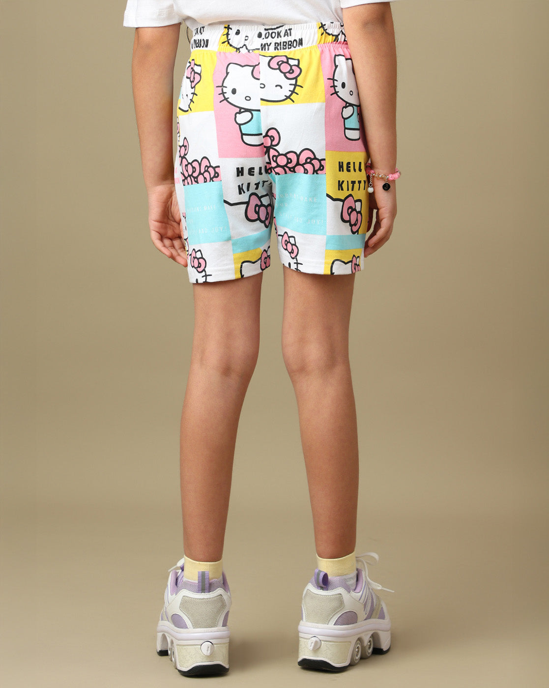 Hello Kitty Printed Regular Fit Shorts For Girls