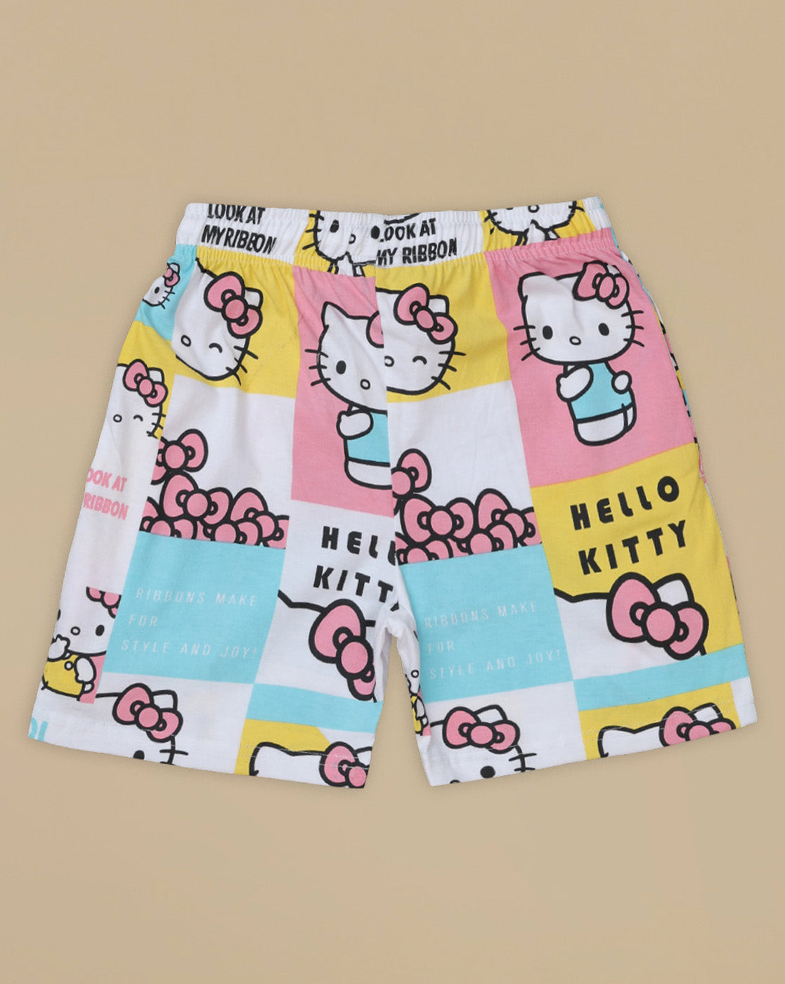 Hello Kitty Printed Regular Fit Shorts For Girls