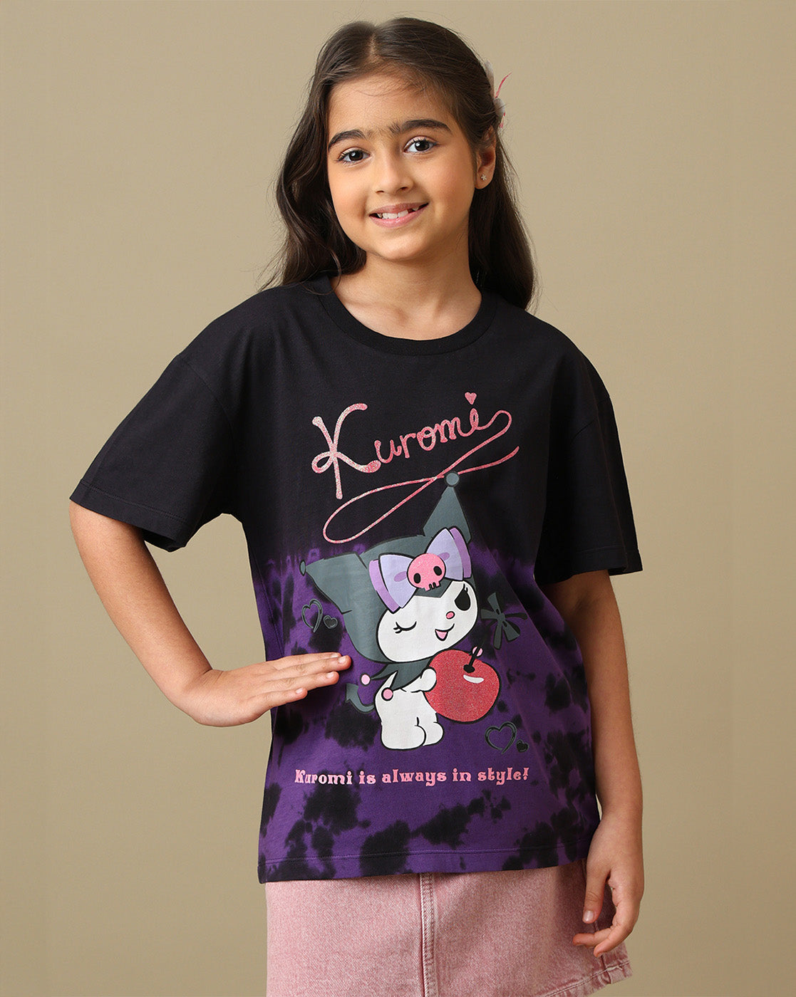 Hello Kitty Printed Relaxed Fit Tshirt For Girls
