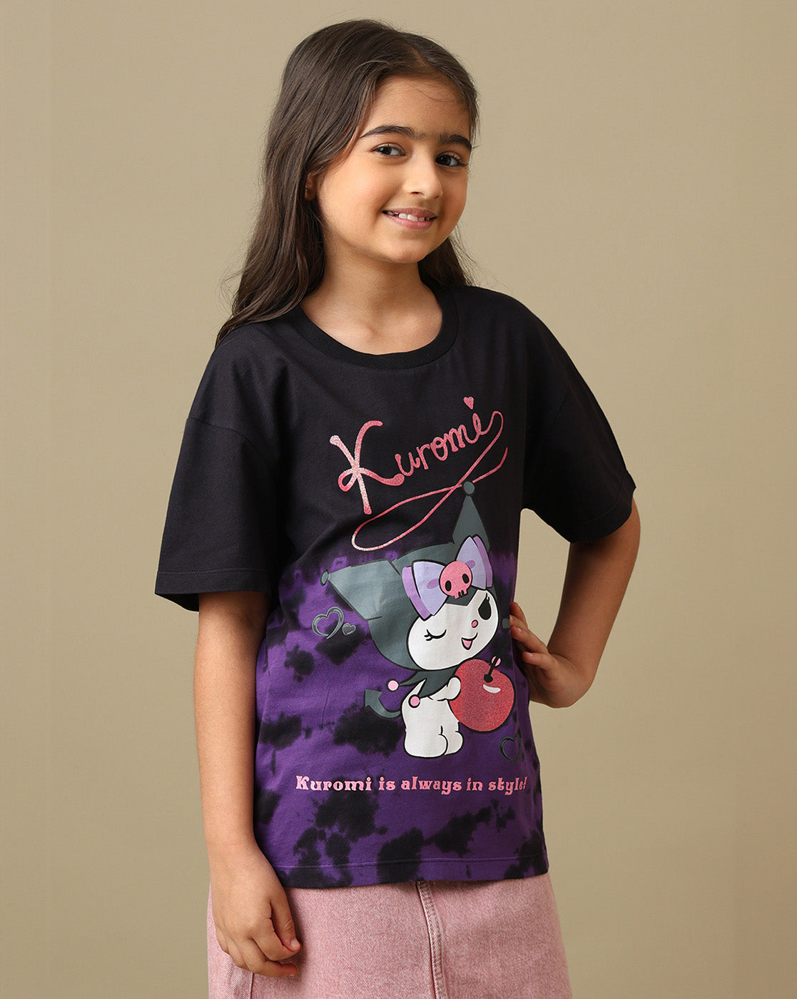 Hello Kitty Printed Relaxed Fit Tshirt For Girls