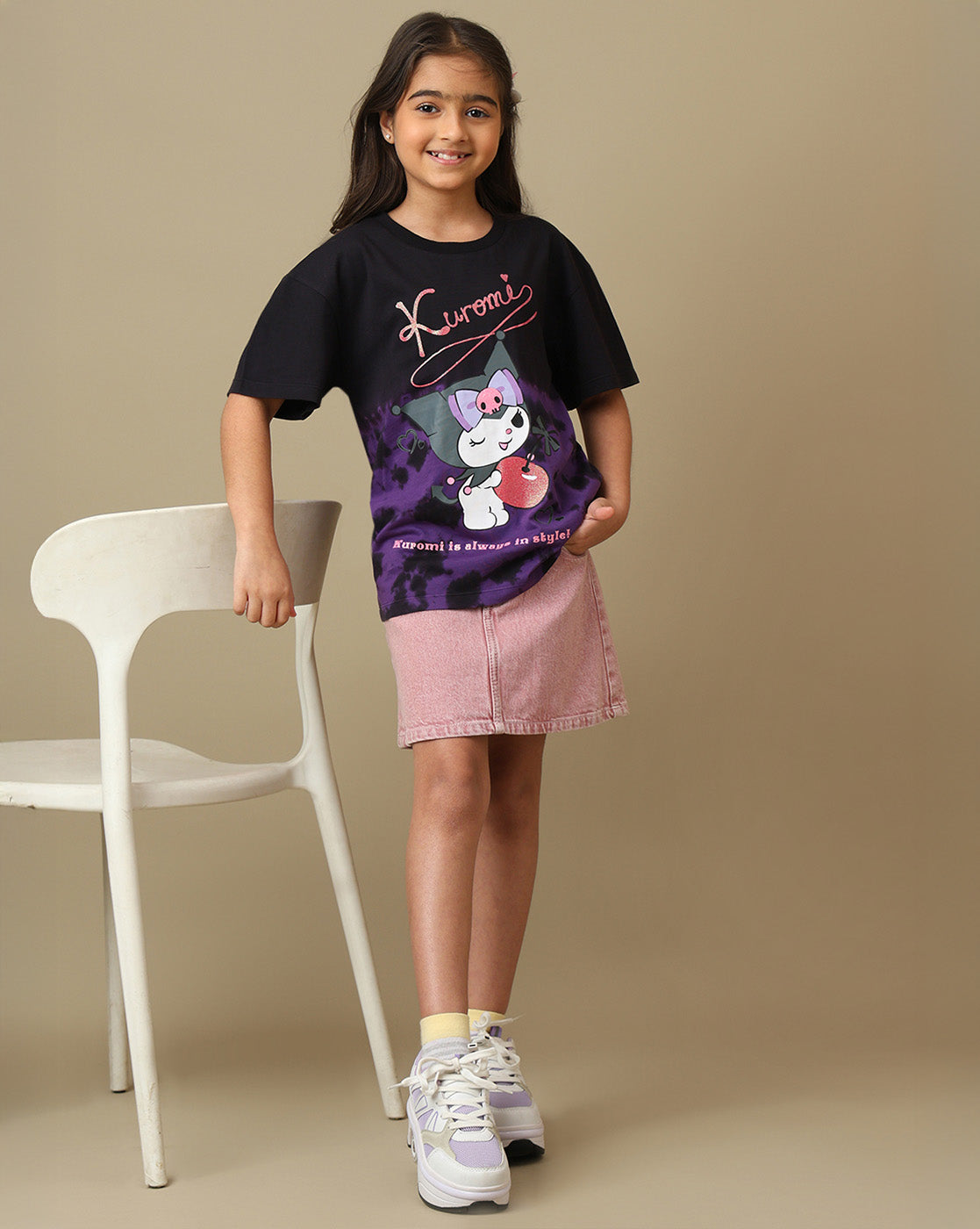 Hello Kitty Printed Relaxed Fit Tshirt For Girls