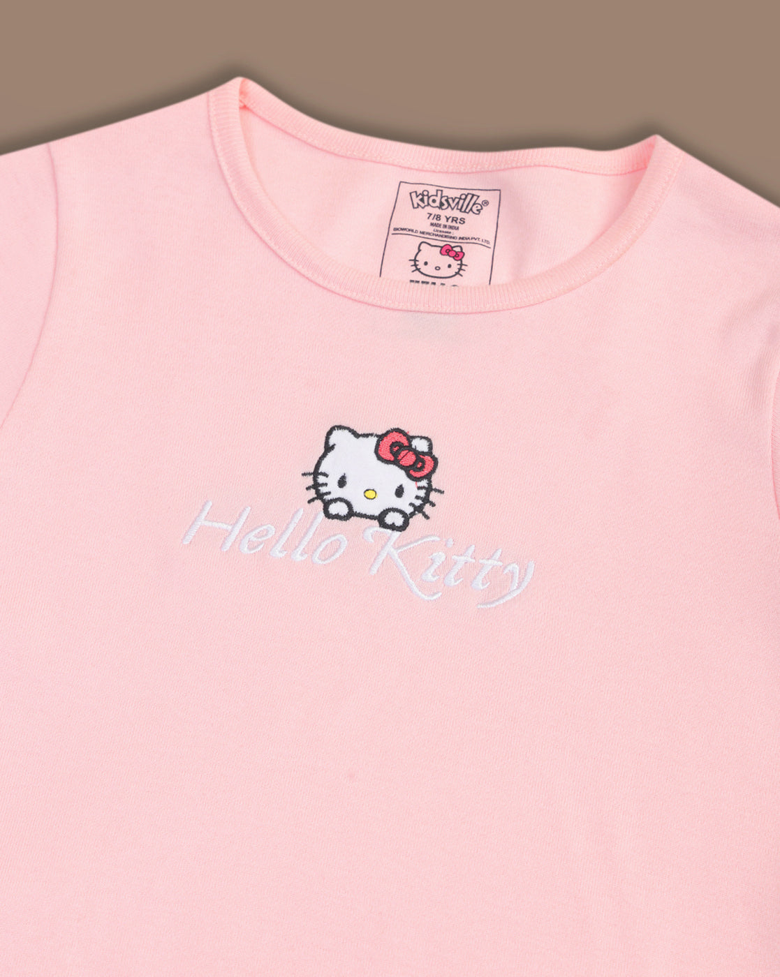 Hello Kitty Printed Regular Fit Tshirt For Girls