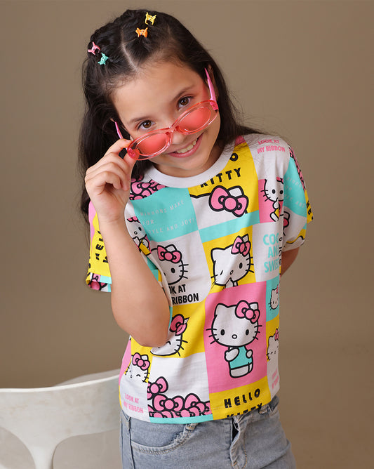 Hello Kitty  Relaxed Fit Tshirt  Girls
