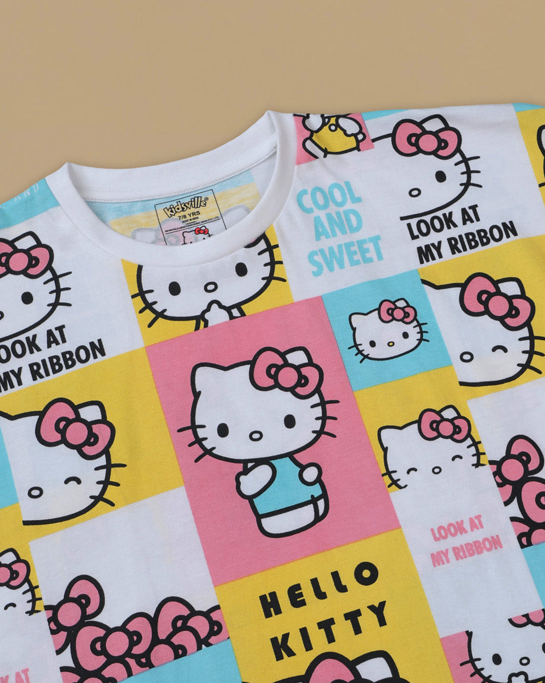 Hello Kitty Printed Relaxed Fit Tshirt For Girls