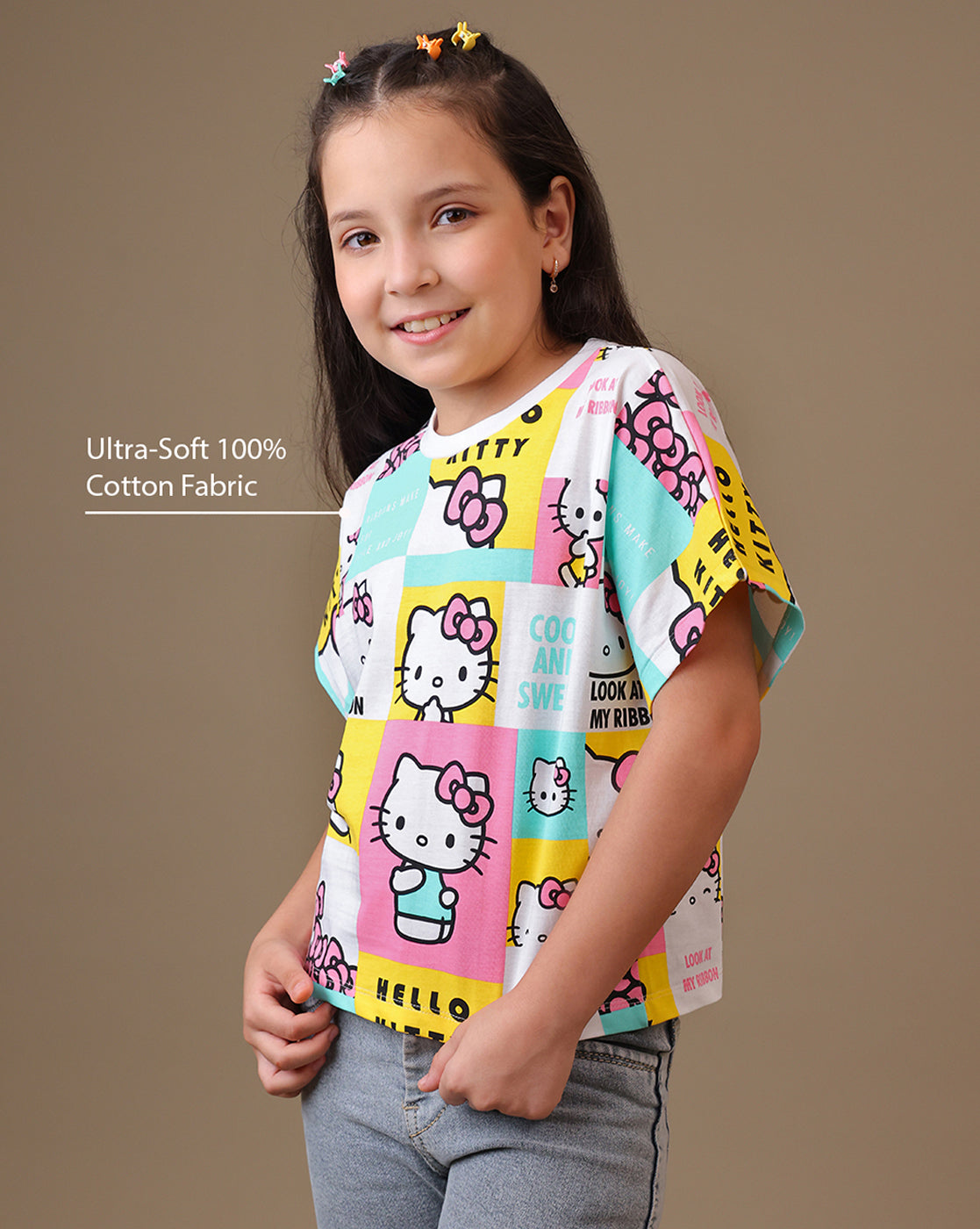 Hello Kitty  Relaxed Fit Tshirt  Girls