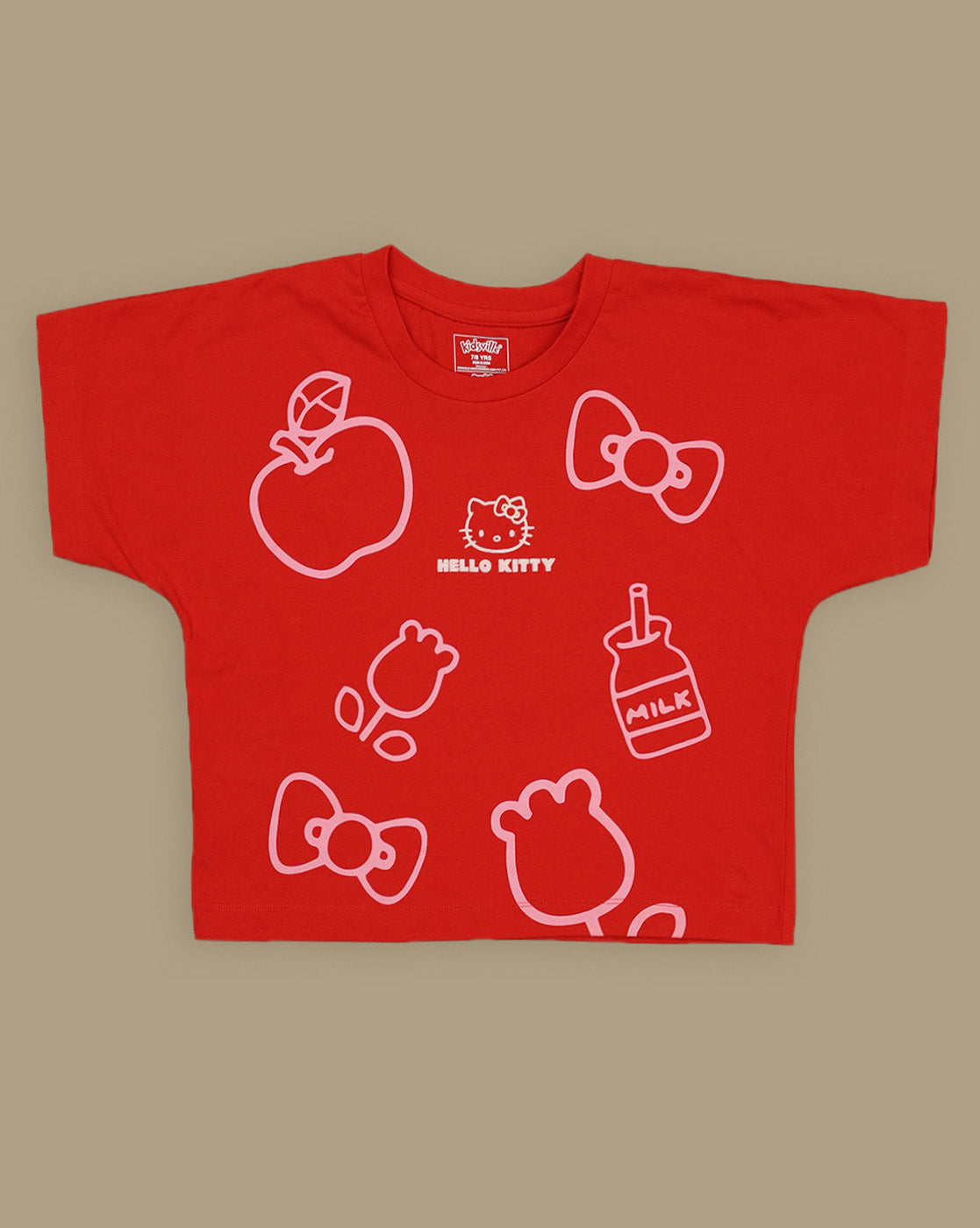 Hello Kitty Printed Boxy Fit Tshirt For Girls