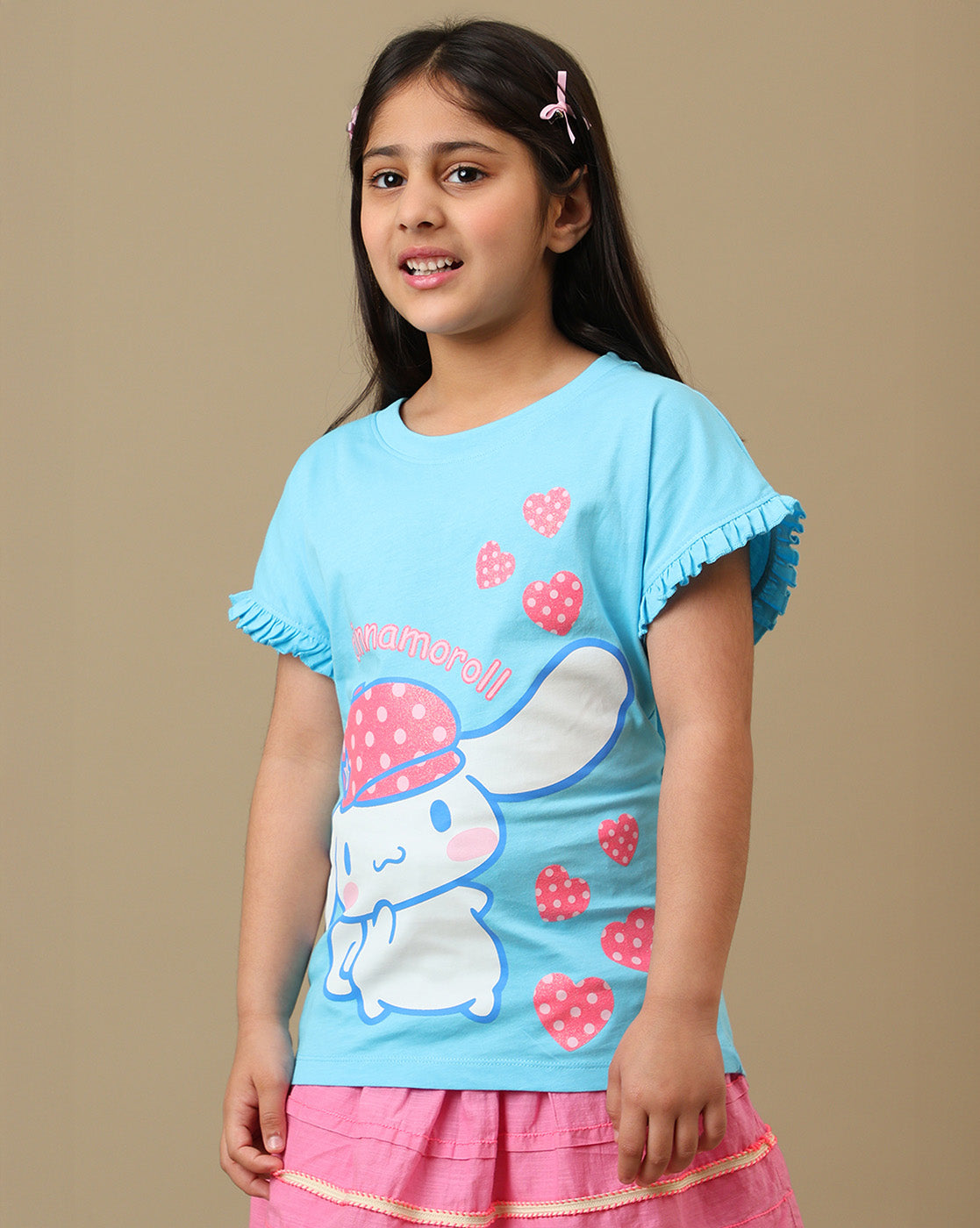 Hello Kitty Printed Relaxed Fit Tshirt For Girls