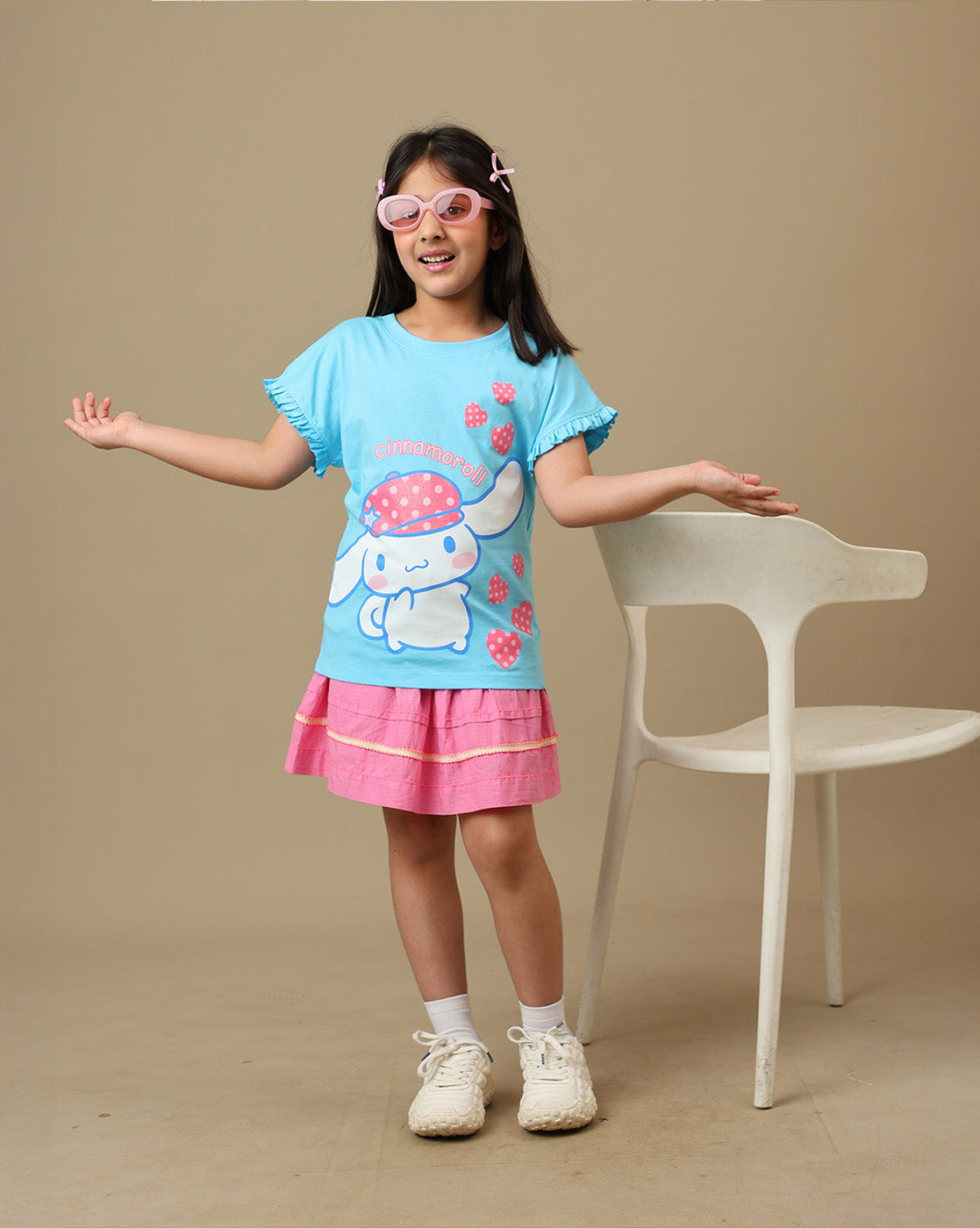 Hello Kitty Printed Relaxed Fit Tshirt For Girls