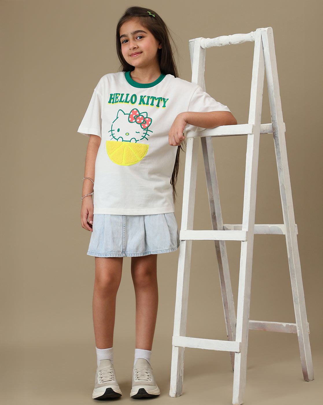 Hello Kitty Printed Relaxed Fit Tshirt For Girls