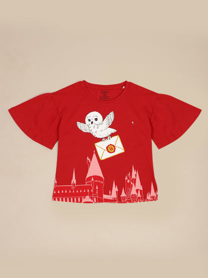 Harry Potter Printed Relaxed Fit Tshirt For Girls