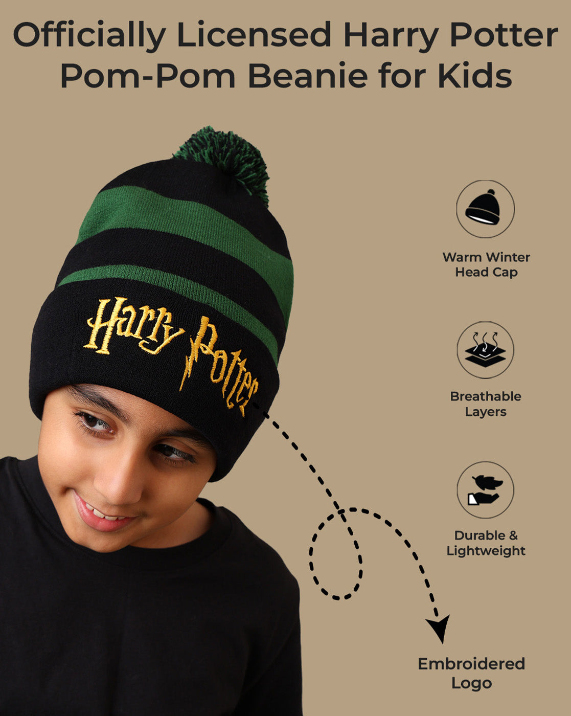 Harry Potter Beanies for Kids Boys