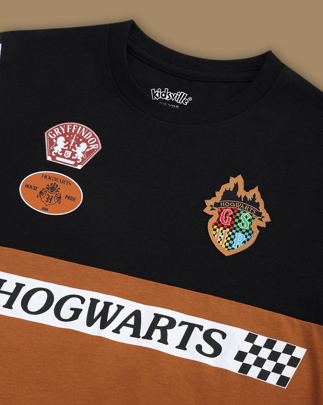 Hogwarts-Harry Potter Printed Regular Fit Tshirt For Boys