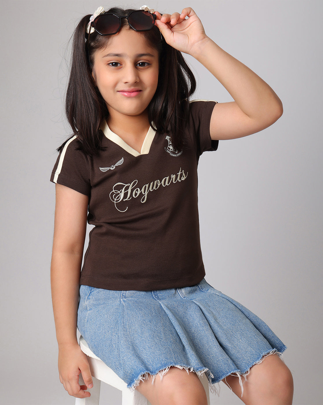 Harry Potter Hogwarts Slim Fit Tshirt Girls