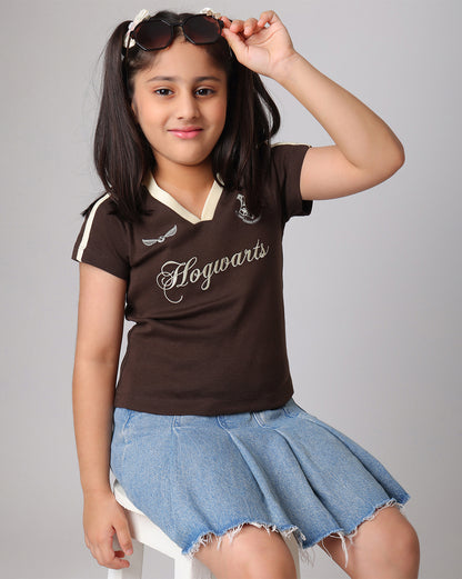 Harry Potter Hogwarts Slim Fit Tshirt Girls