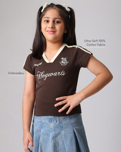 Harry Potter Hogwarts Slim Fit Tshirt Girls