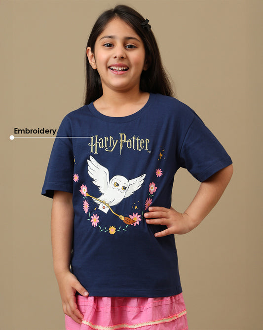 Harry Potter Printed Relaxed Fit Tshirt For Girls