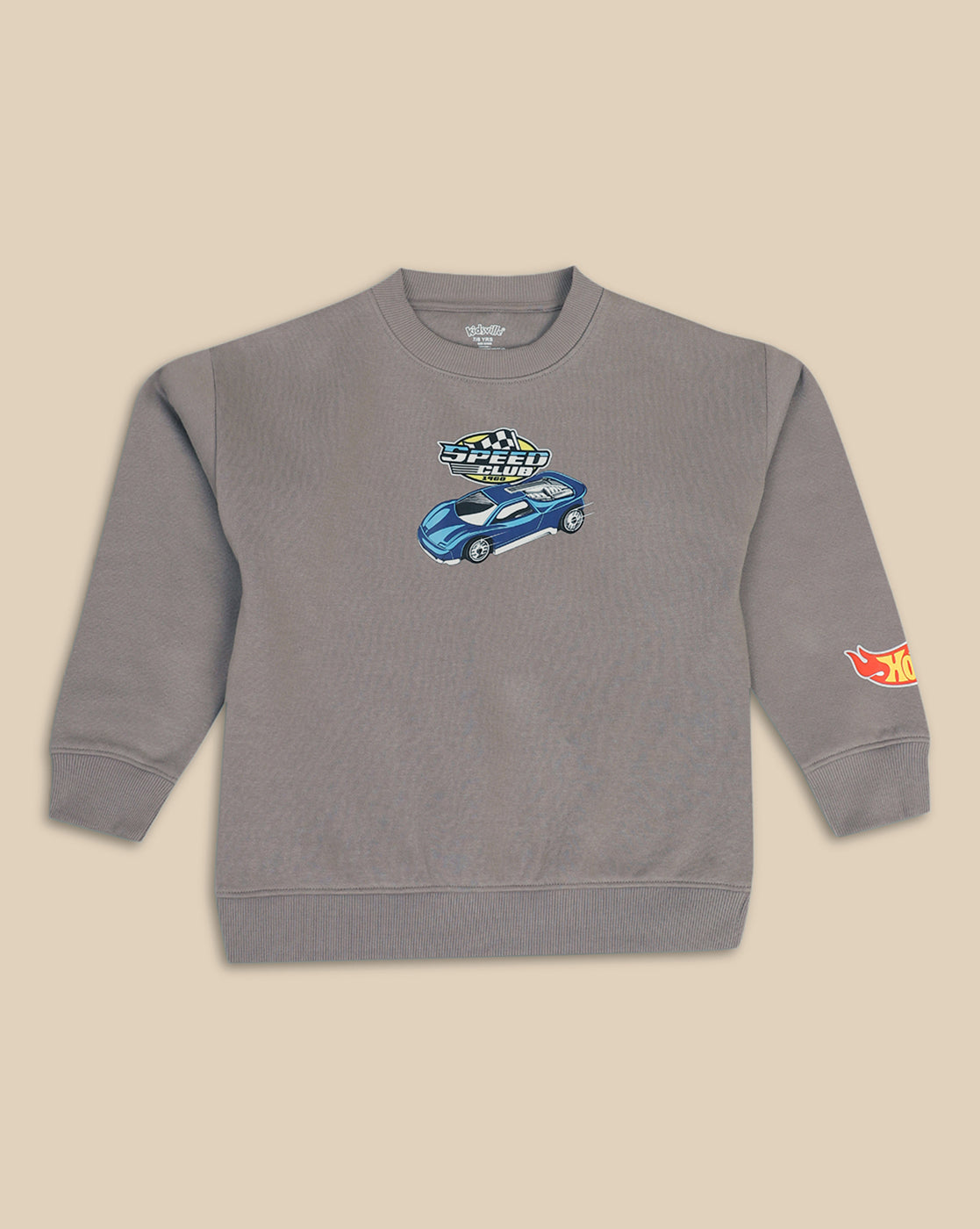 Hot Wheels Printed Regular Fit Sweatshirt For Boys