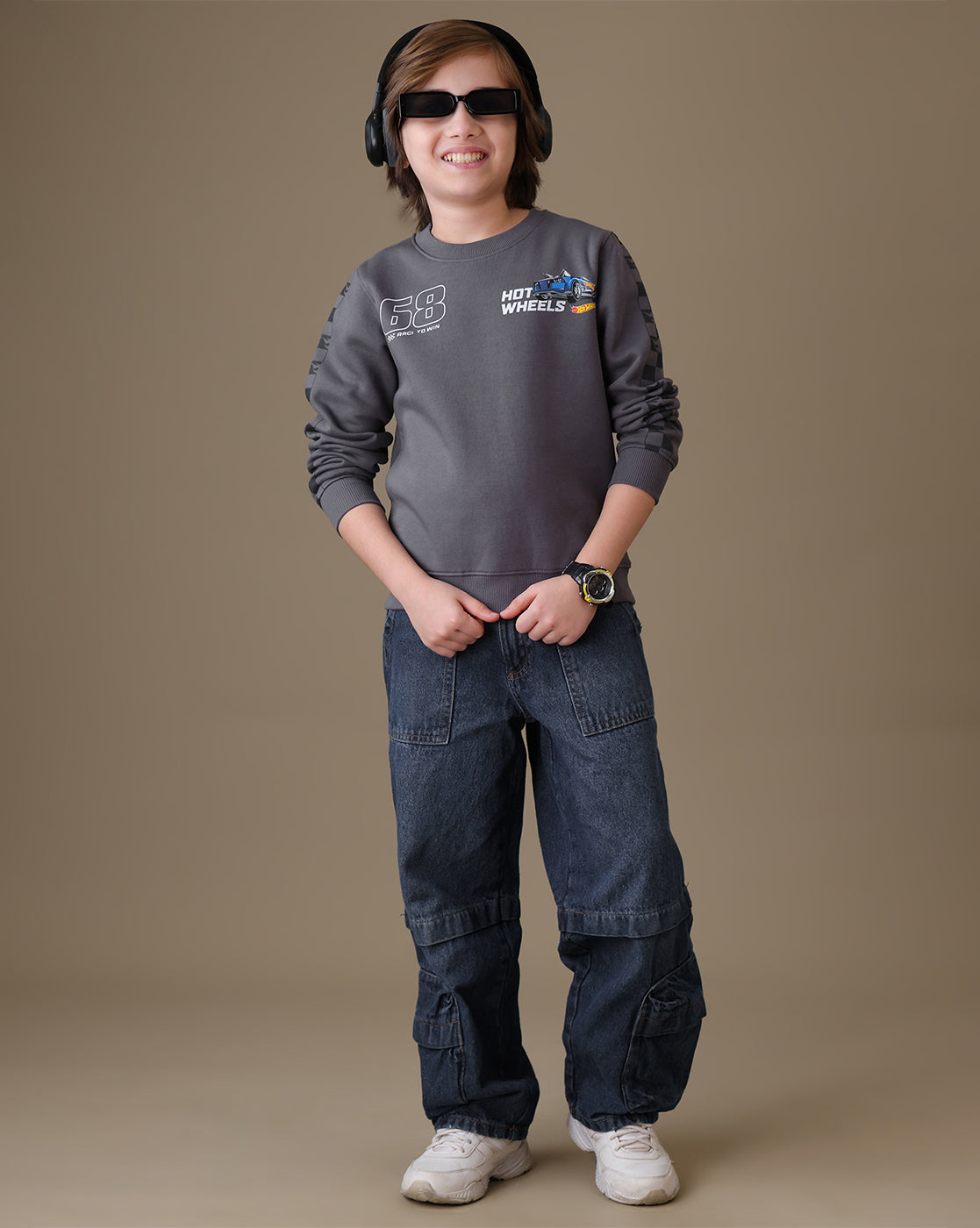 Hot Wheels  Regular Fit Sweatshirt  Boys