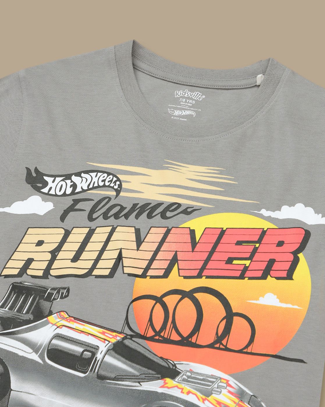 Hot Wheels Printed Regular Fit Tshirt For Boys