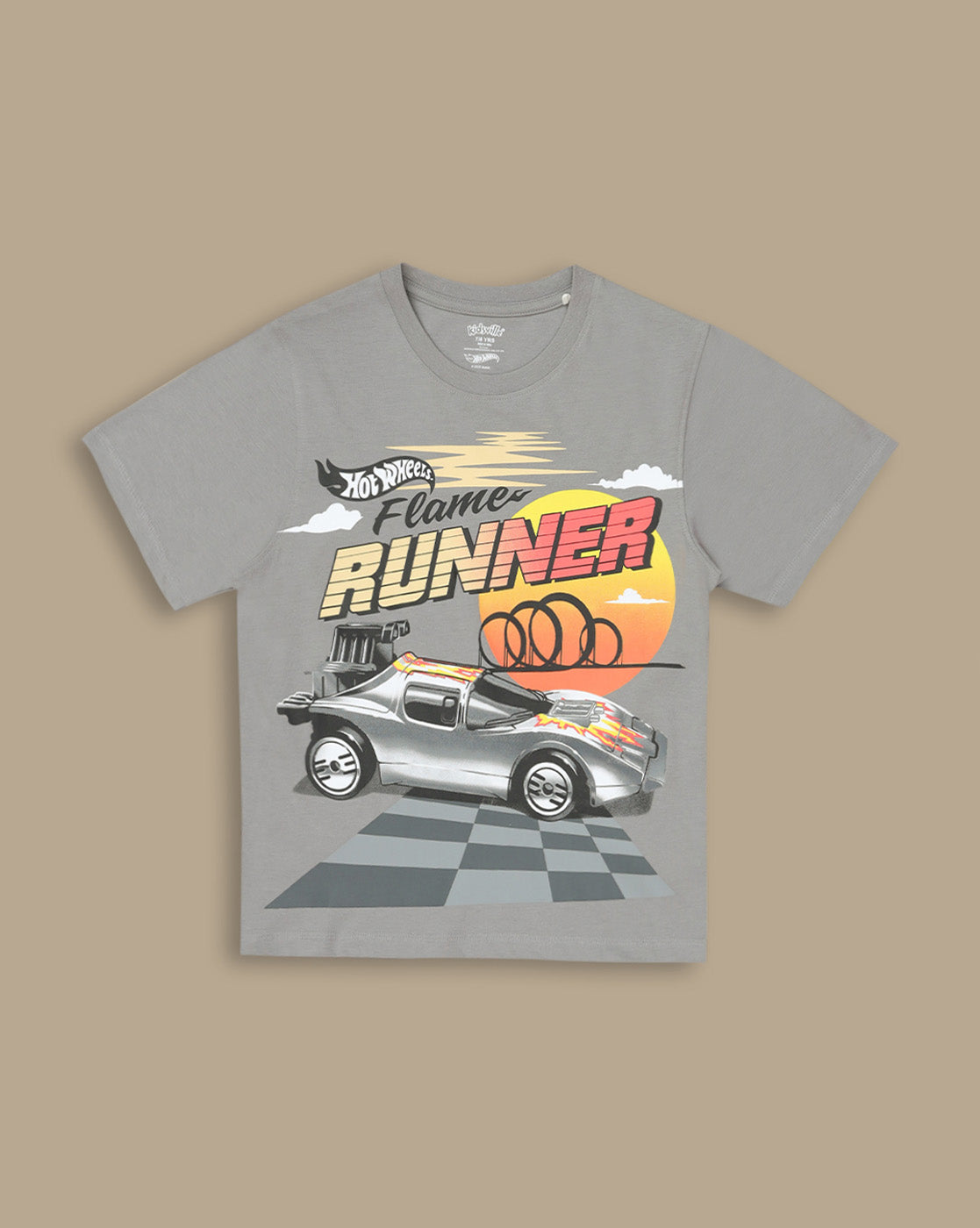 Hot Wheels Printed Regular Fit Tshirt For Boys