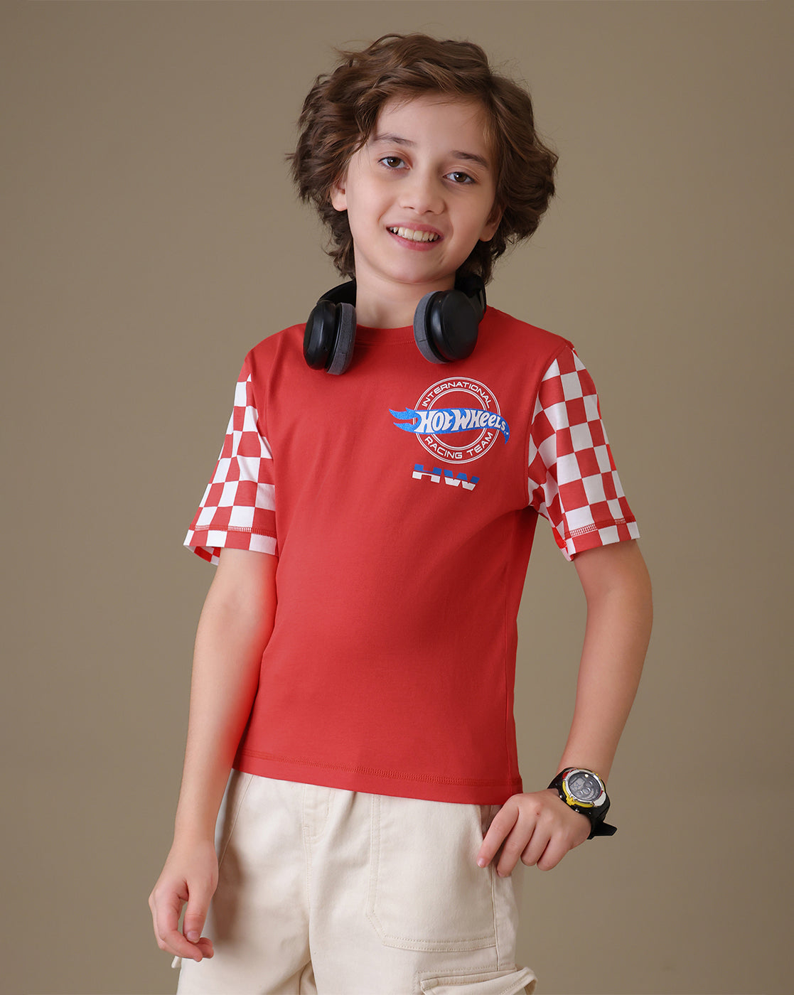 Hot Wheels  Regular Fit Tshirt  Boys