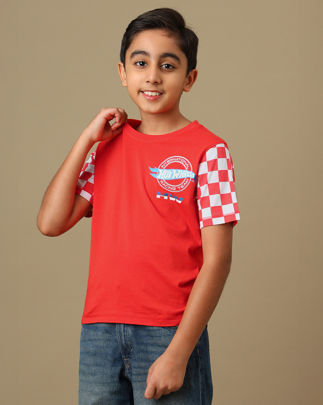 Hot Wheels Printed Regular Fit Tshirt For Boys