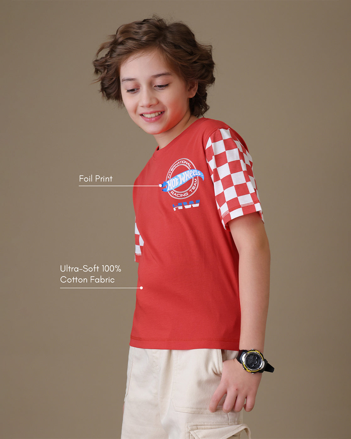 Hot Wheels  Regular Fit Tshirt  Boys