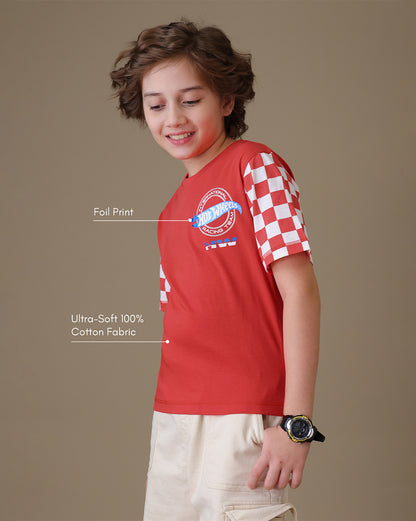 Hot Wheels  Regular Fit Tshirt  Boys