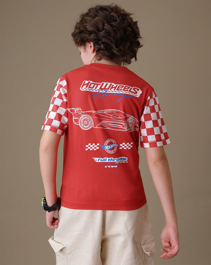 Hot Wheels  Regular Fit Tshirt  Boys