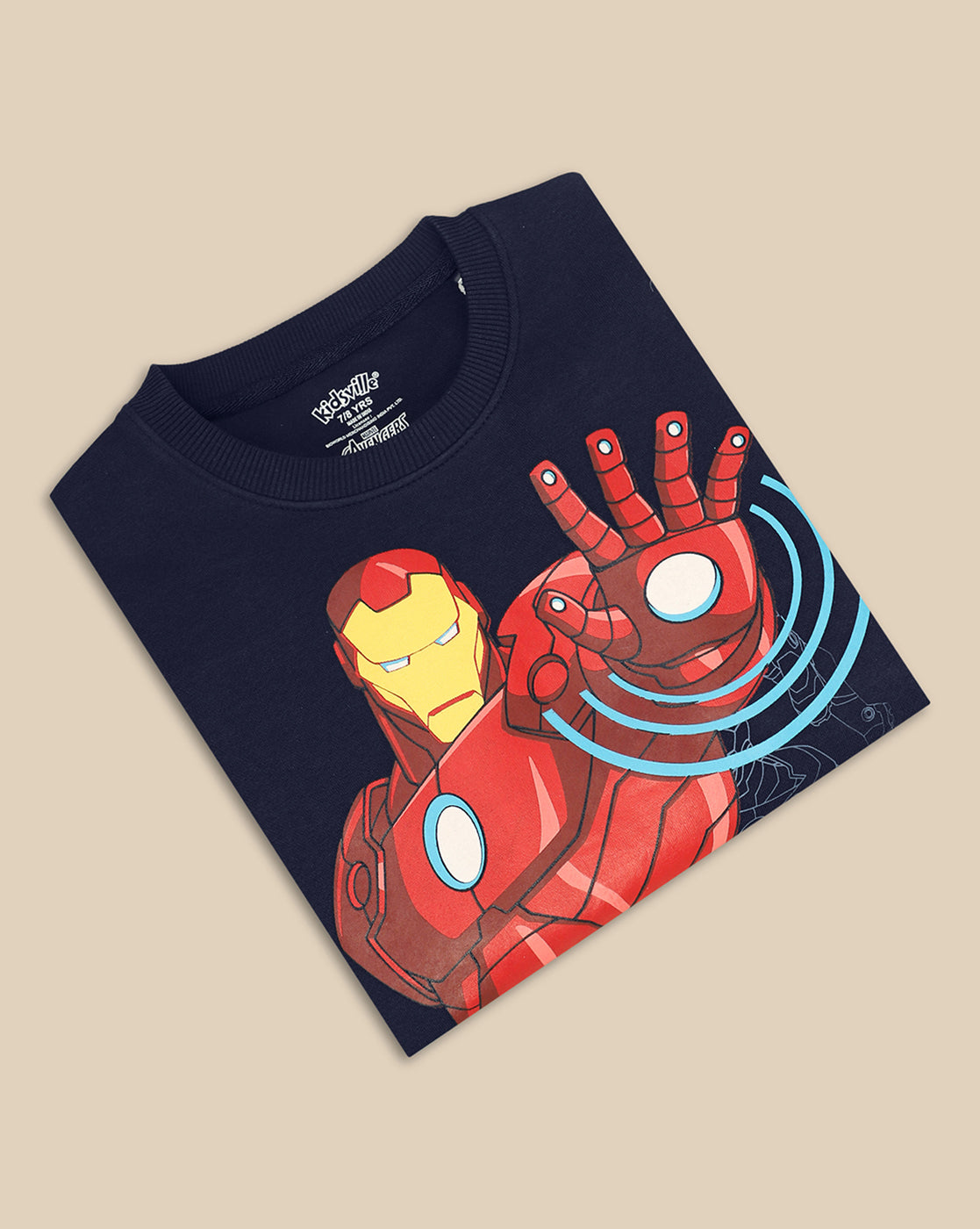 Iron Man Printed Regular Fit Sweatshirt For Boys