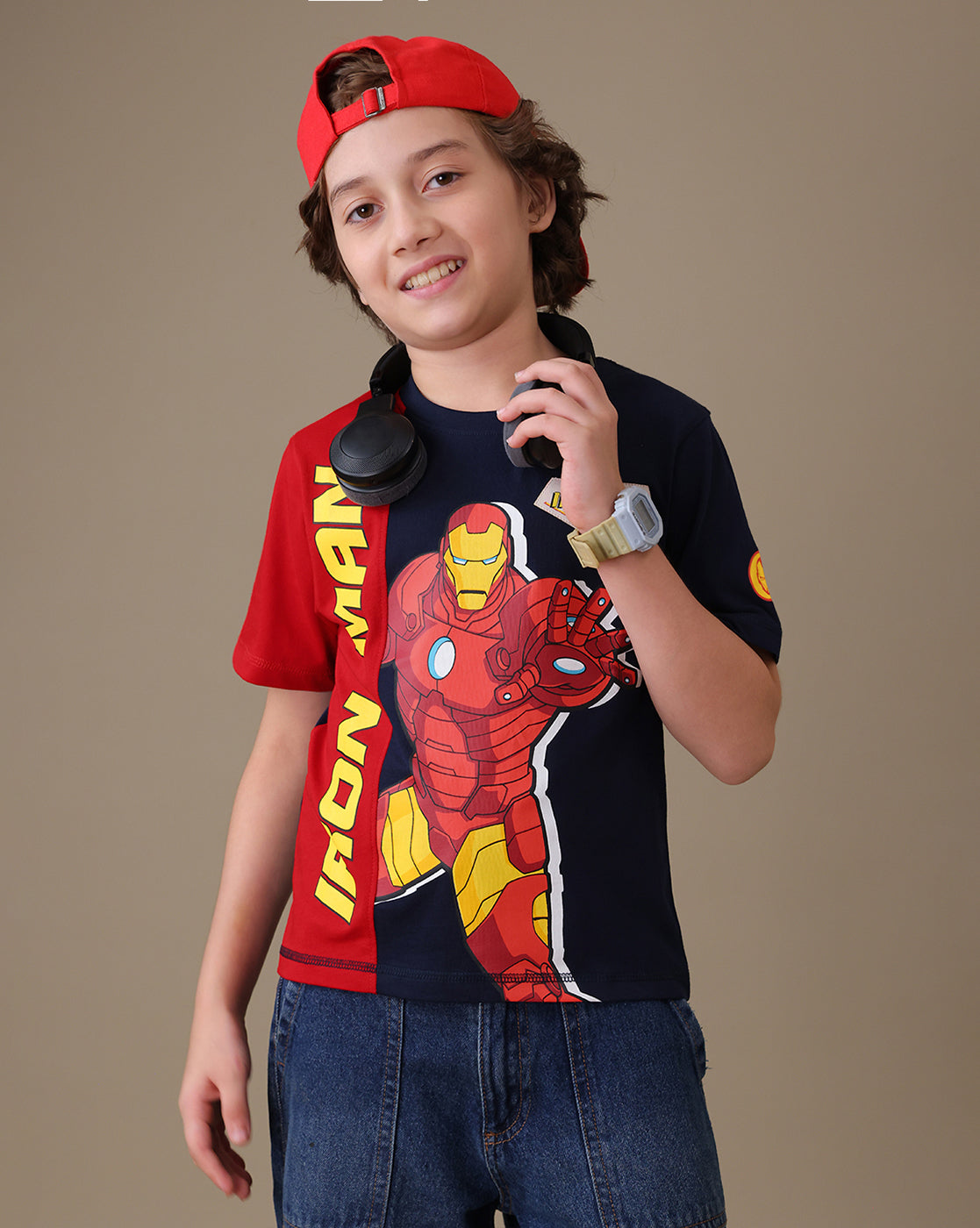 Iron Man Regular Fit Tshirt Boys